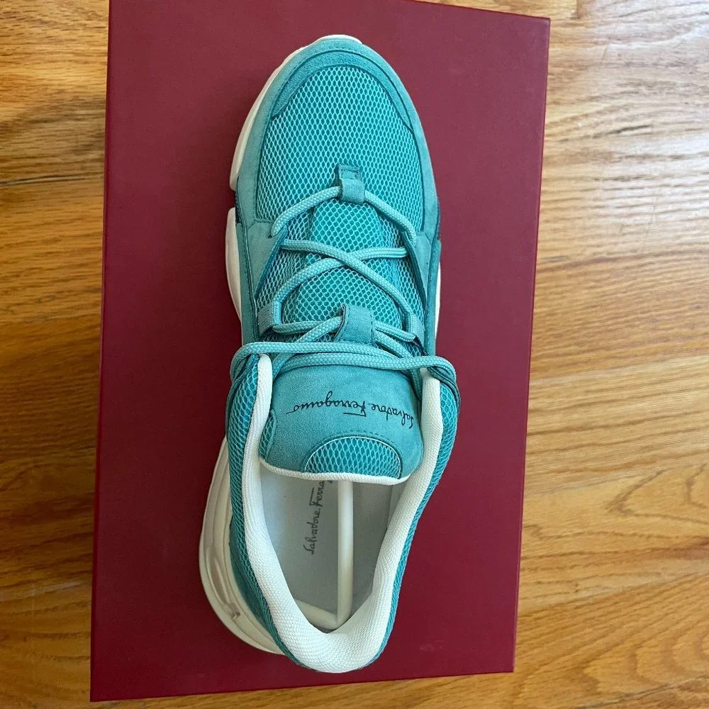 Blue Skylar Sneaker from Salvatore Ferragamo - Picture 5 of 13